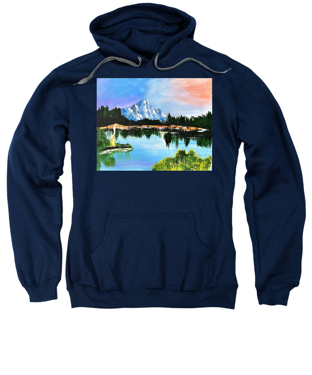 Mountain Lake at Sunset - Sweatshirt