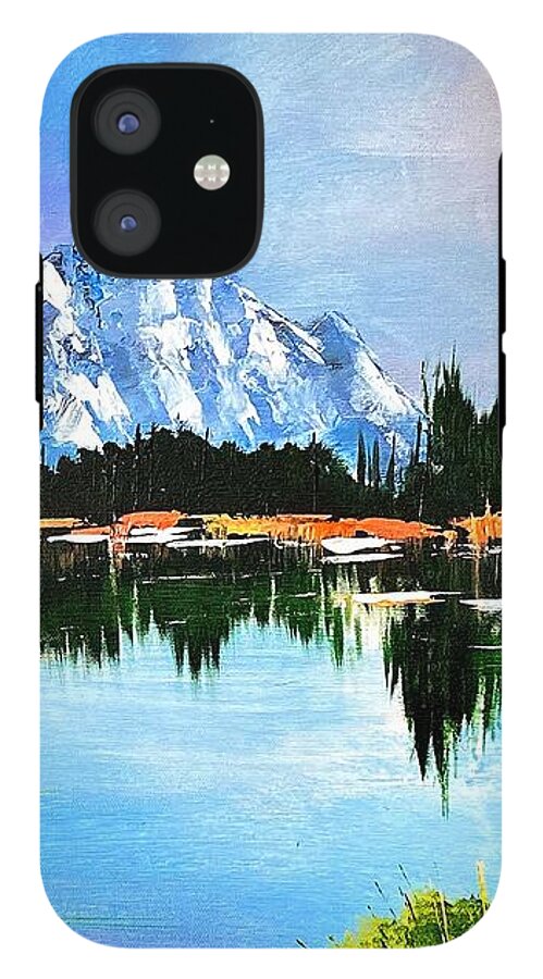 Mountain Lake at Sunset - Phone Case
