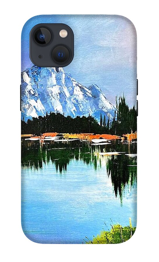 Mountain Lake at Sunset - Phone Case