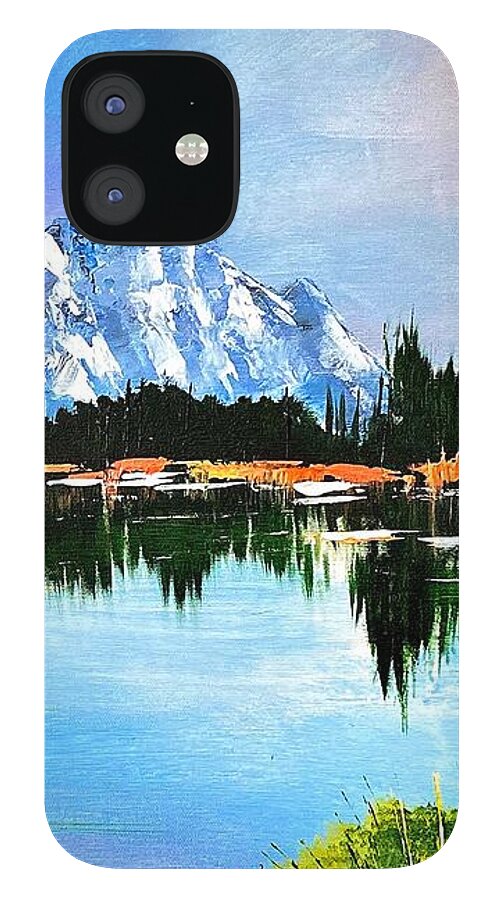 Mountain Lake at Sunset - Phone Case