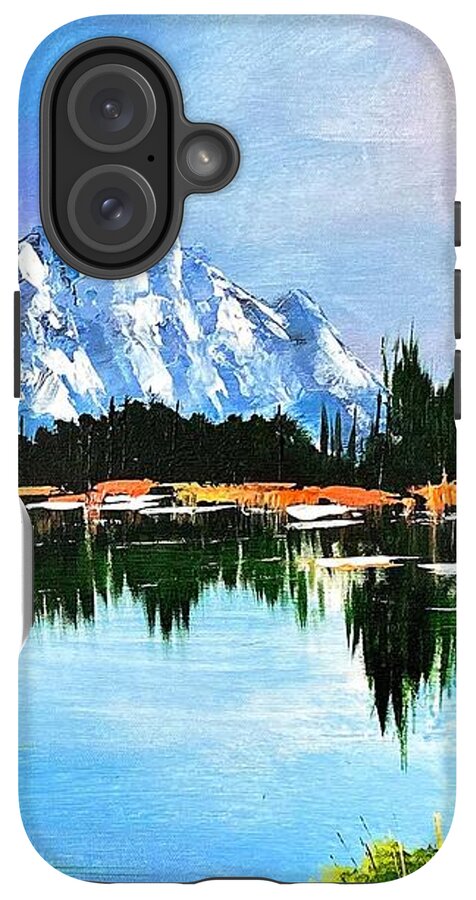Mountain Lake at Sunset - Phone Case