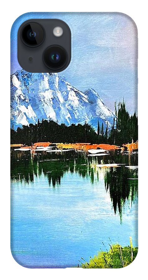 Mountain Lake at Sunset - Phone Case