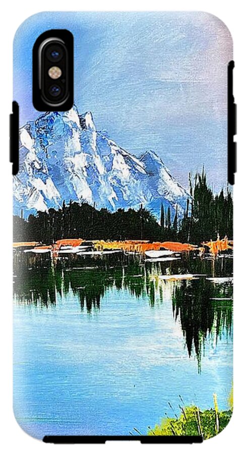 Mountain Lake at Sunset - Phone Case