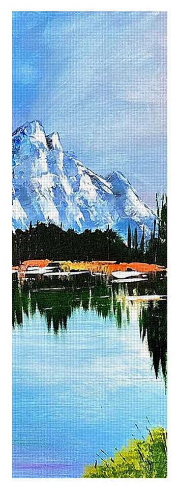 Mountain Lake at Sunset - Yoga Mat