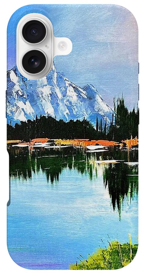 Mountain Lake at Sunset - Phone Case