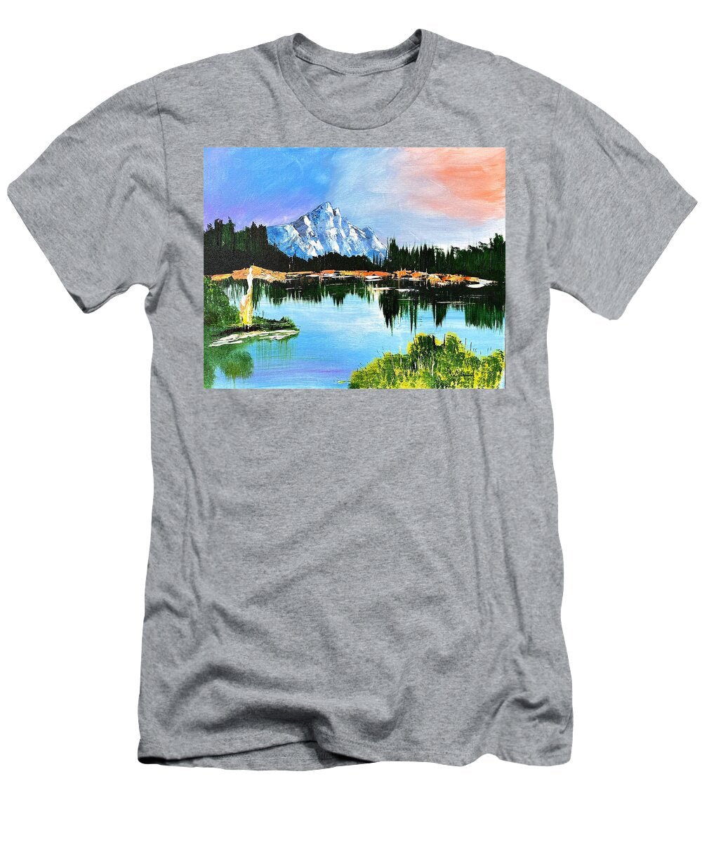 Mountain Lake at Sunset - T-Shirt