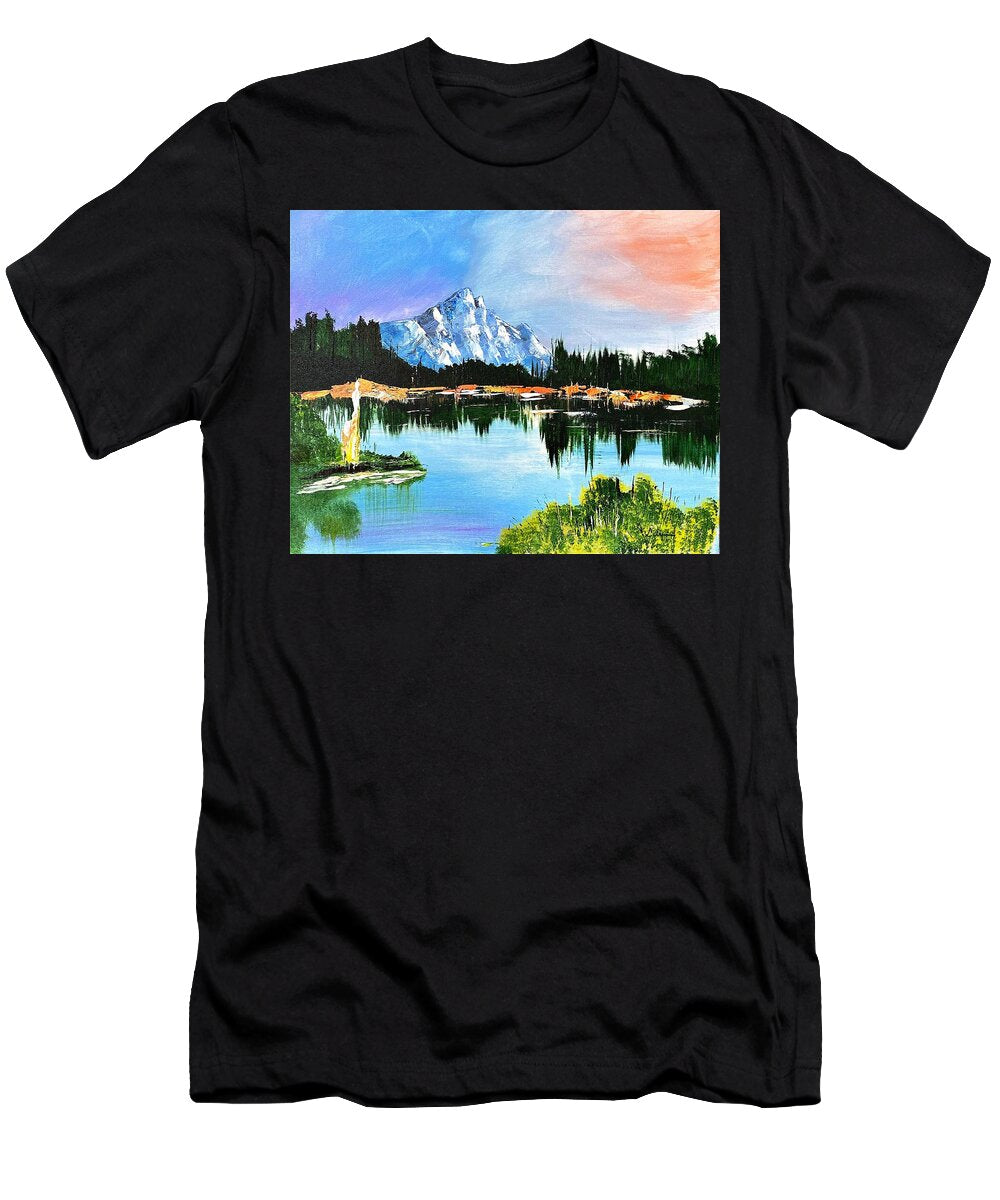 Mountain Lake at Sunset - T-Shirt