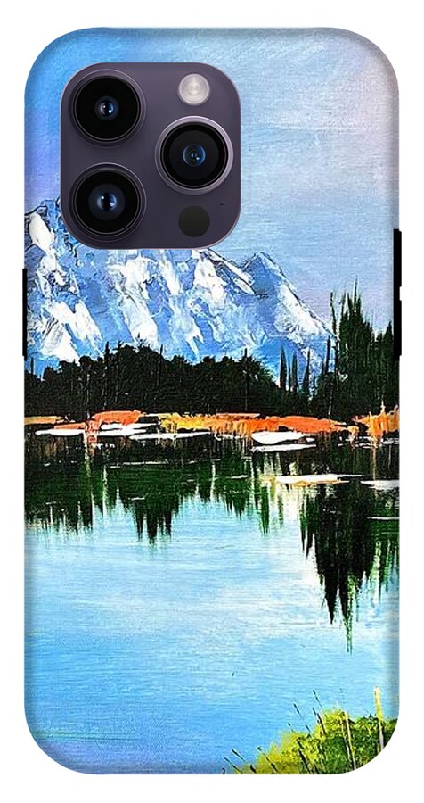 Mountain Lake at Sunset - Phone Case