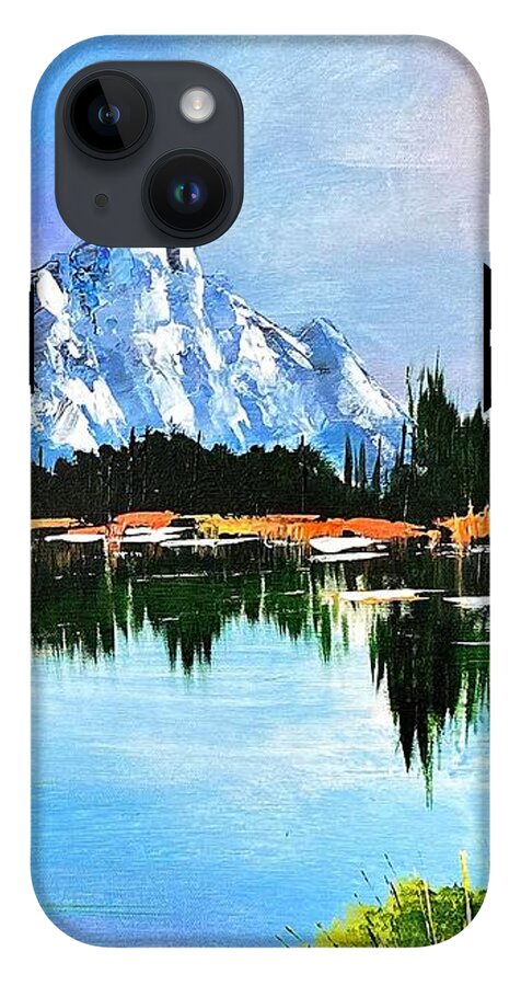 Mountain Lake at Sunset - Phone Case
