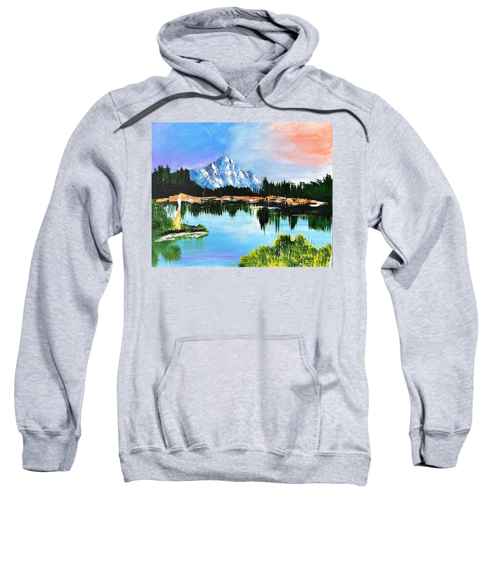 Mountain Lake at Sunset - Sweatshirt