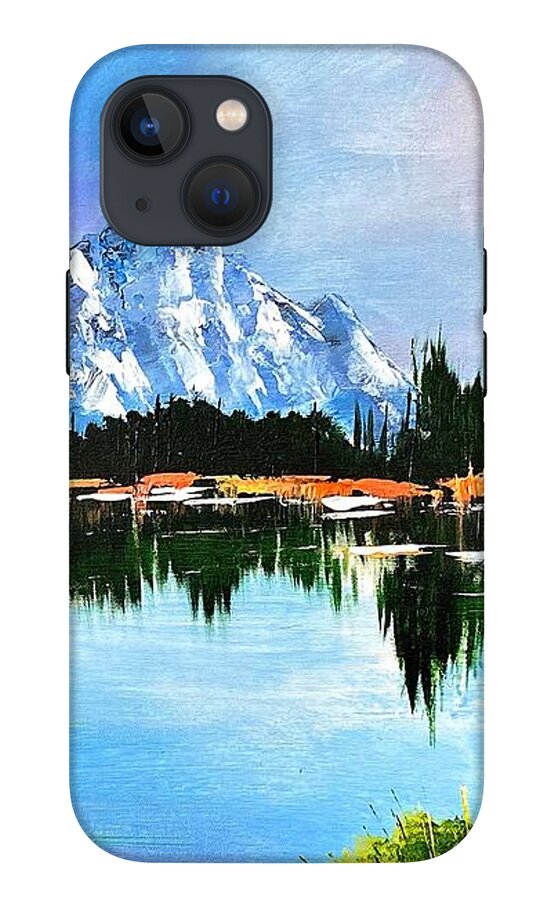 Mountain Lake at Sunset - Phone Case