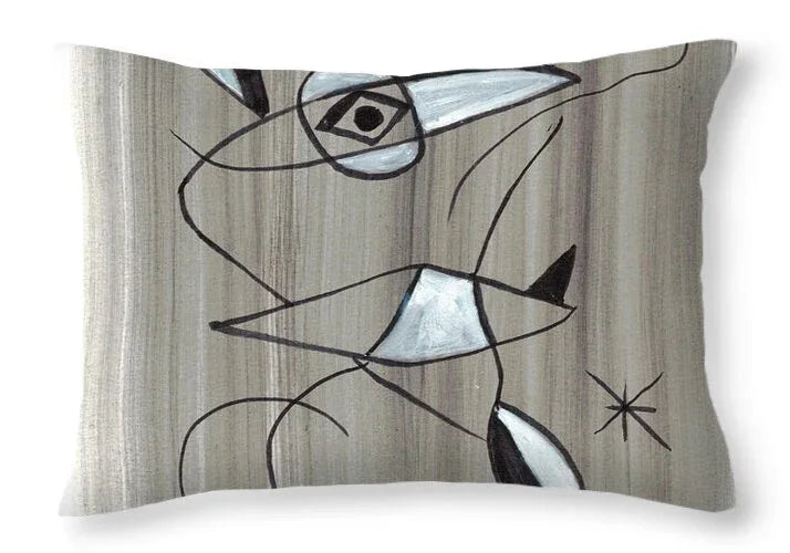 Petite Souris - Throw Pillow - Laure Leprince - Artiste Peintre