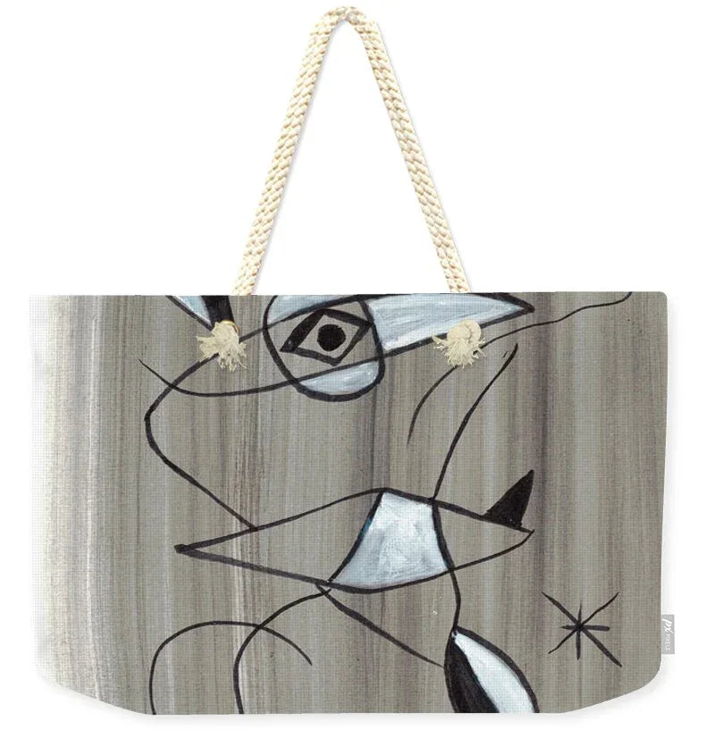 Petite Souris Abstract Watercolor Tote Bag – Chic Weekender & Everyday Style - Laure Leprince - Artiste Peintre