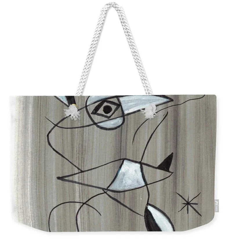 Petite Souris Abstract Watercolor Tote Bag – Chic Weekender & Everyday Style - Laure Leprince - Artiste Peintre