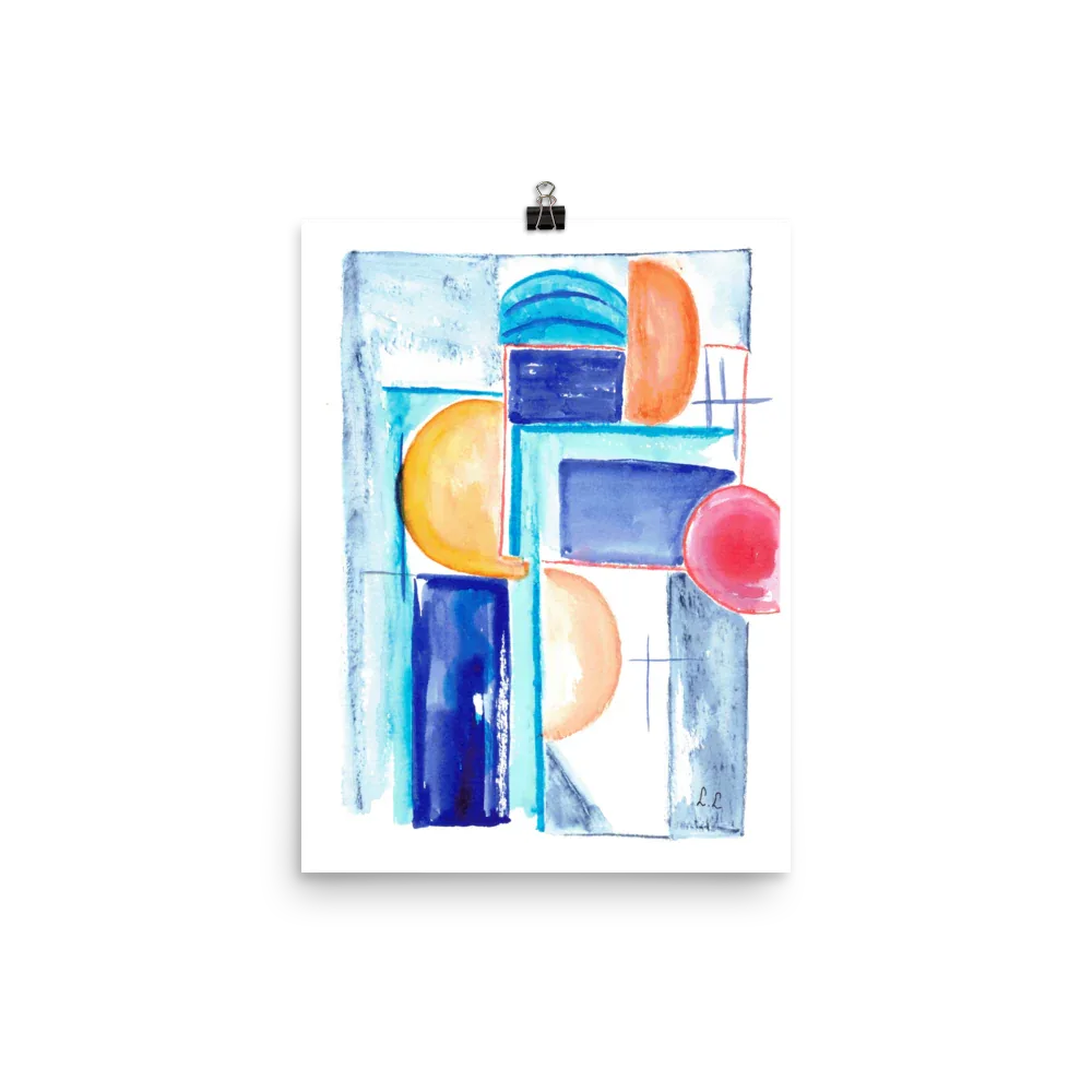 Affiche sur Papier Photo Architecture solaire - Laure Leprince - Artiste Peintre