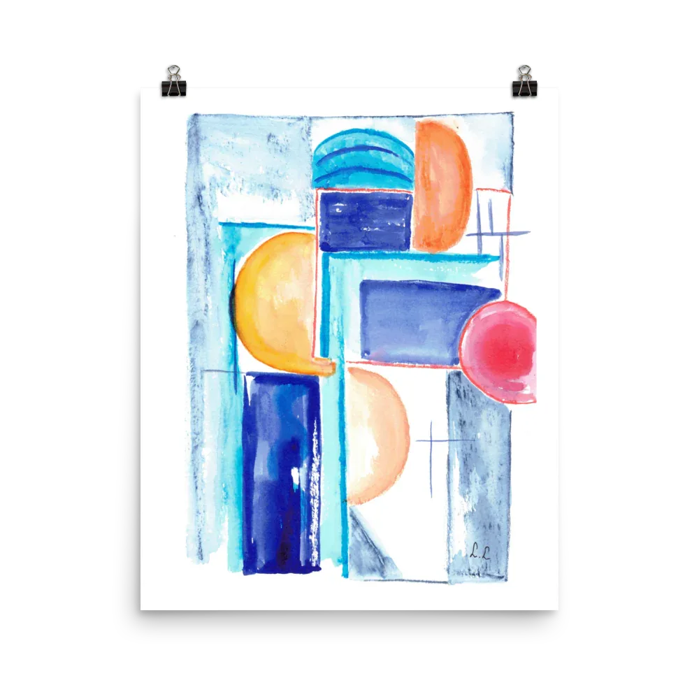 Affiche sur Papier Photo Architecture solaire - Laure Leprince - Artiste Peintre