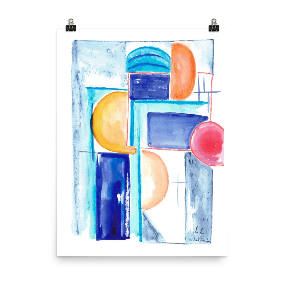 Affiche sur Papier Photo Architecture solaire - Laure Leprince - Artiste Peintre
