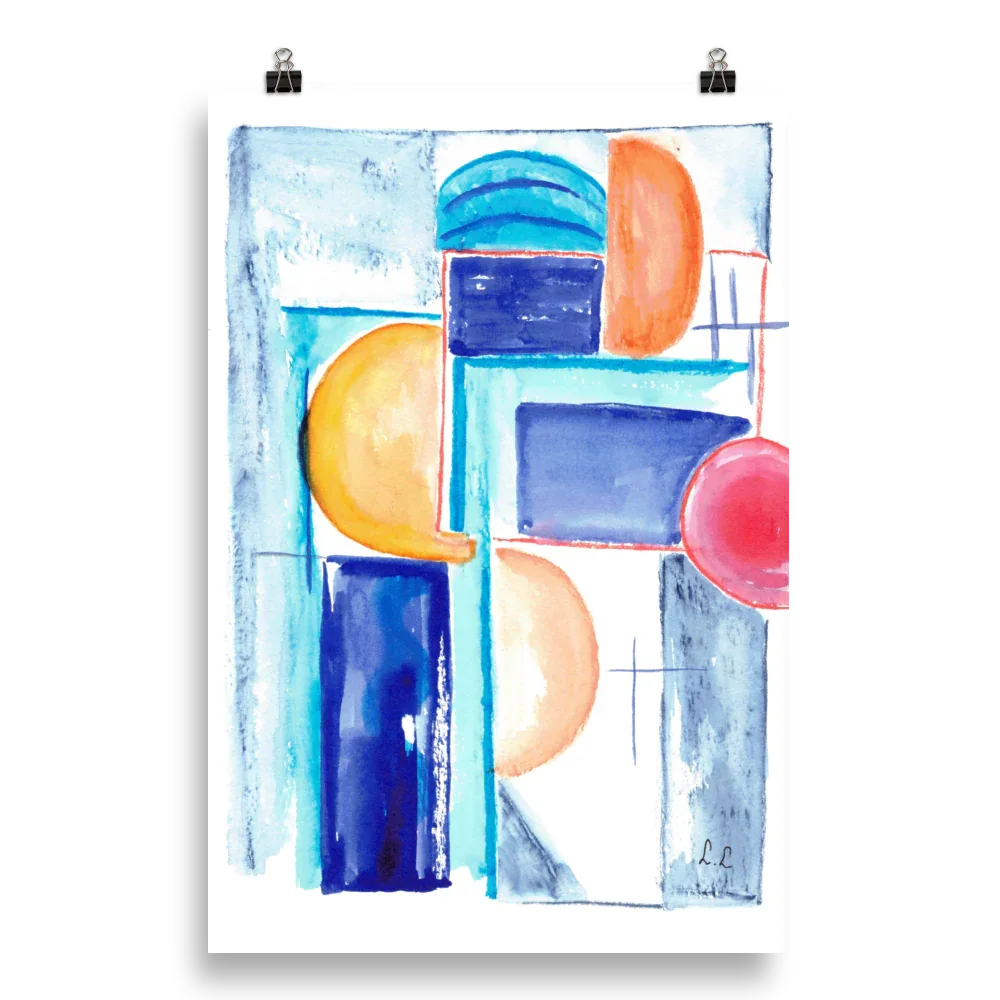 Affiche sur Papier Photo Architecture solaire - Laure Leprince - Artiste Peintre
