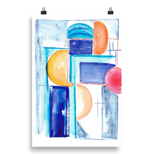 Affiche sur Papier Photo Architecture solaire - Laure Leprince - Artiste Peintre