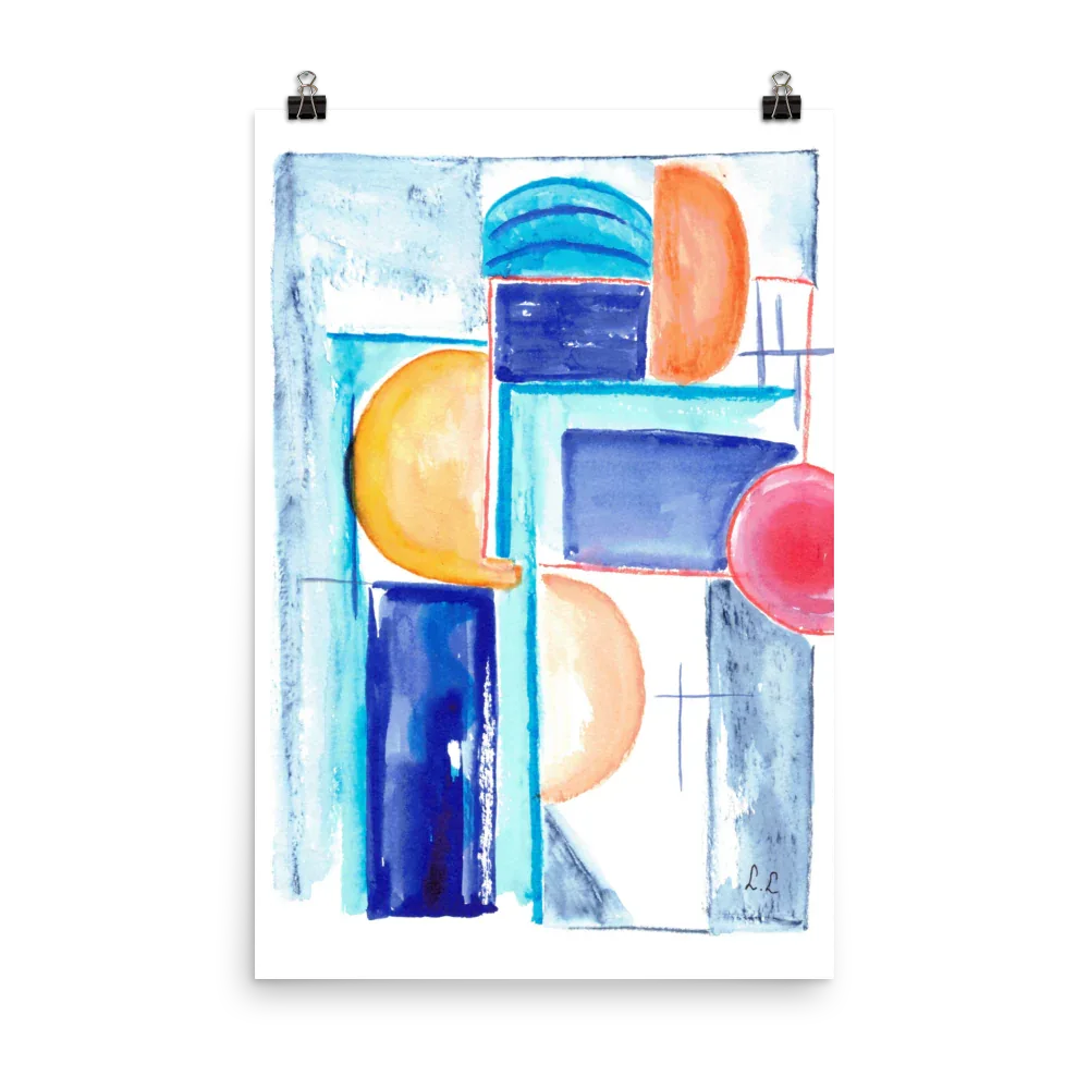 Affiche sur Papier Photo Architecture solaire - Laure Leprince - Artiste Peintre