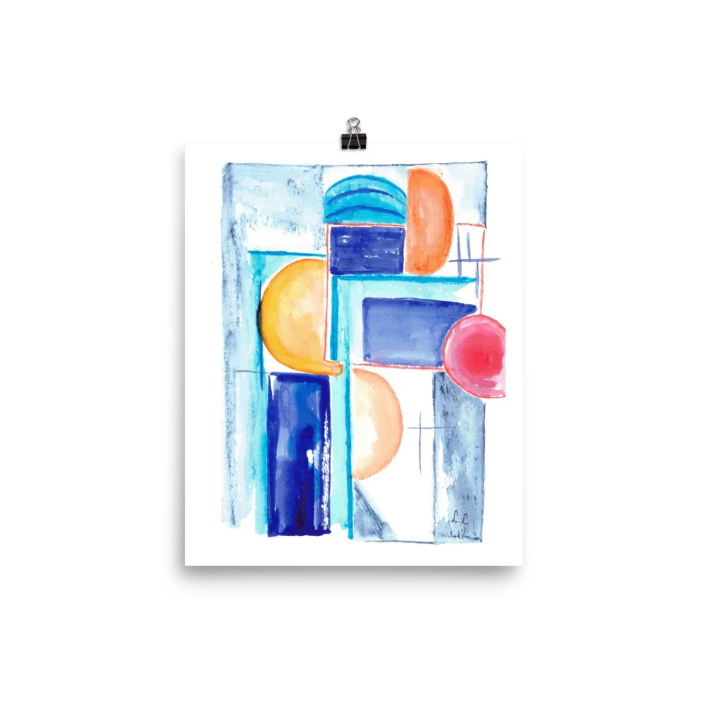 Affiche sur Papier Photo Architecture solaire - Laure Leprince - Artiste Peintre
