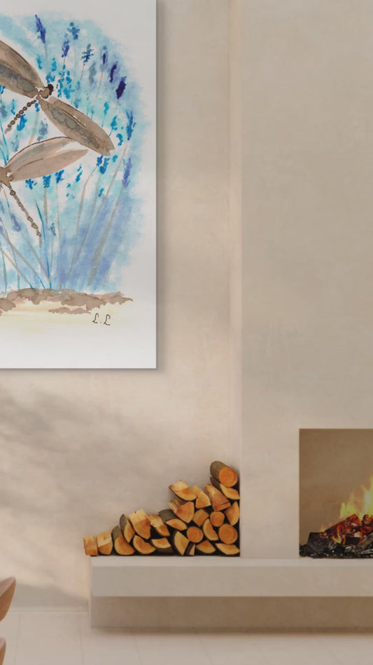 🎨 Souffle bleu – Aquarelle intuitive par Laure Leprince
