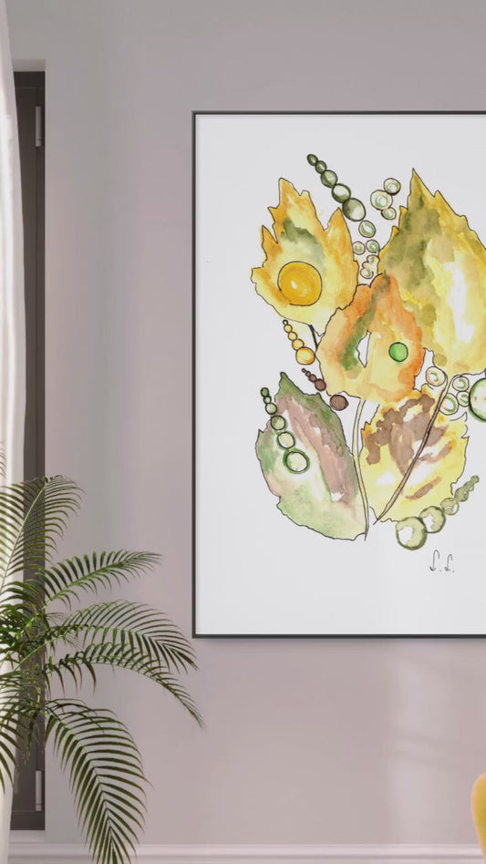 🍋 Lumière citronnée – Aquarelle lumineuse par Laure Leprince