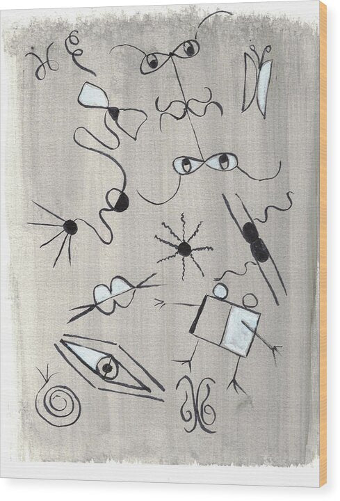 Tete A Tete - Wood Print