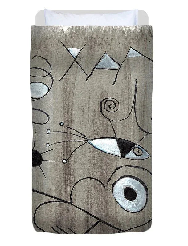 Voyage En Egypte Watercolor Duvet Cover – Soft Microfiber Artistic Comfort - Laure Leprince - Artiste Peintre