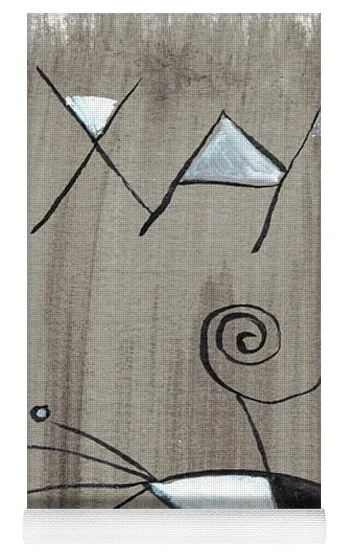 Voyage En Egypte Watercolor Art Yoga Mat – Premium Natural Rubber Artistic Design - Laure Leprince - Artiste Peintre