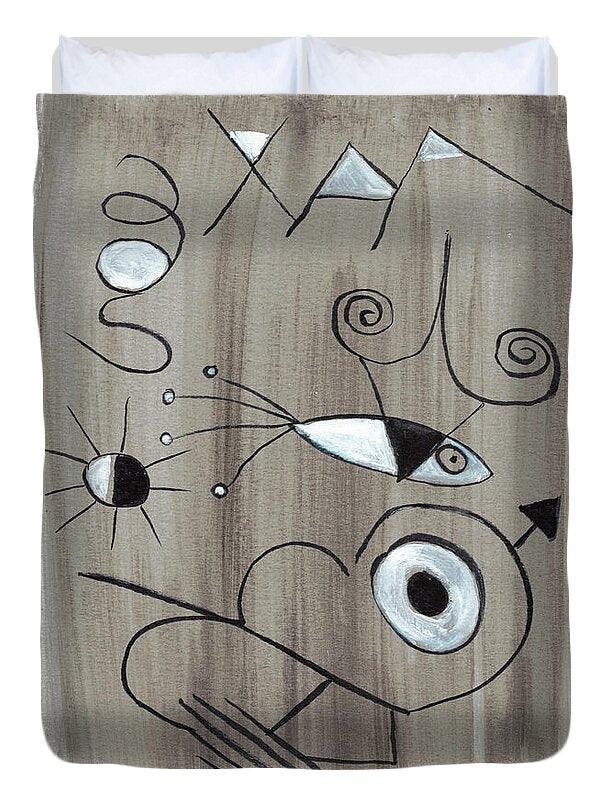 Voyage En Egypte Watercolor Duvet Cover – Soft Microfiber Artistic Comfort - Laure Leprince - Artiste Peintre